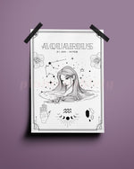 Aquarius Wall Art Print - plantsnobiety