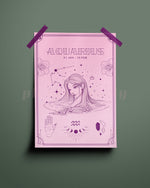 Aquarius Wall Art Print - plantsnobiety