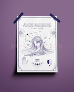 Aquarius Wall Art Print - plantsnobiety