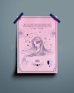 Aquarius Wall Art Print - plantsnobiety