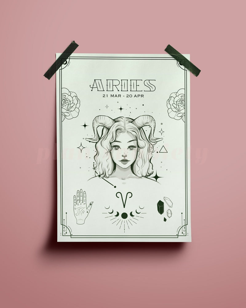 Aries Wall Art Print - plantsnobiety
