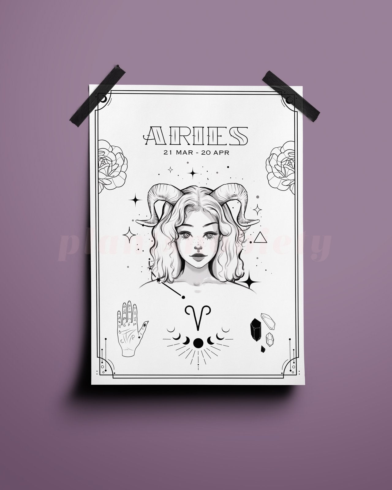 Aries Wall Art Print - plantsnobiety