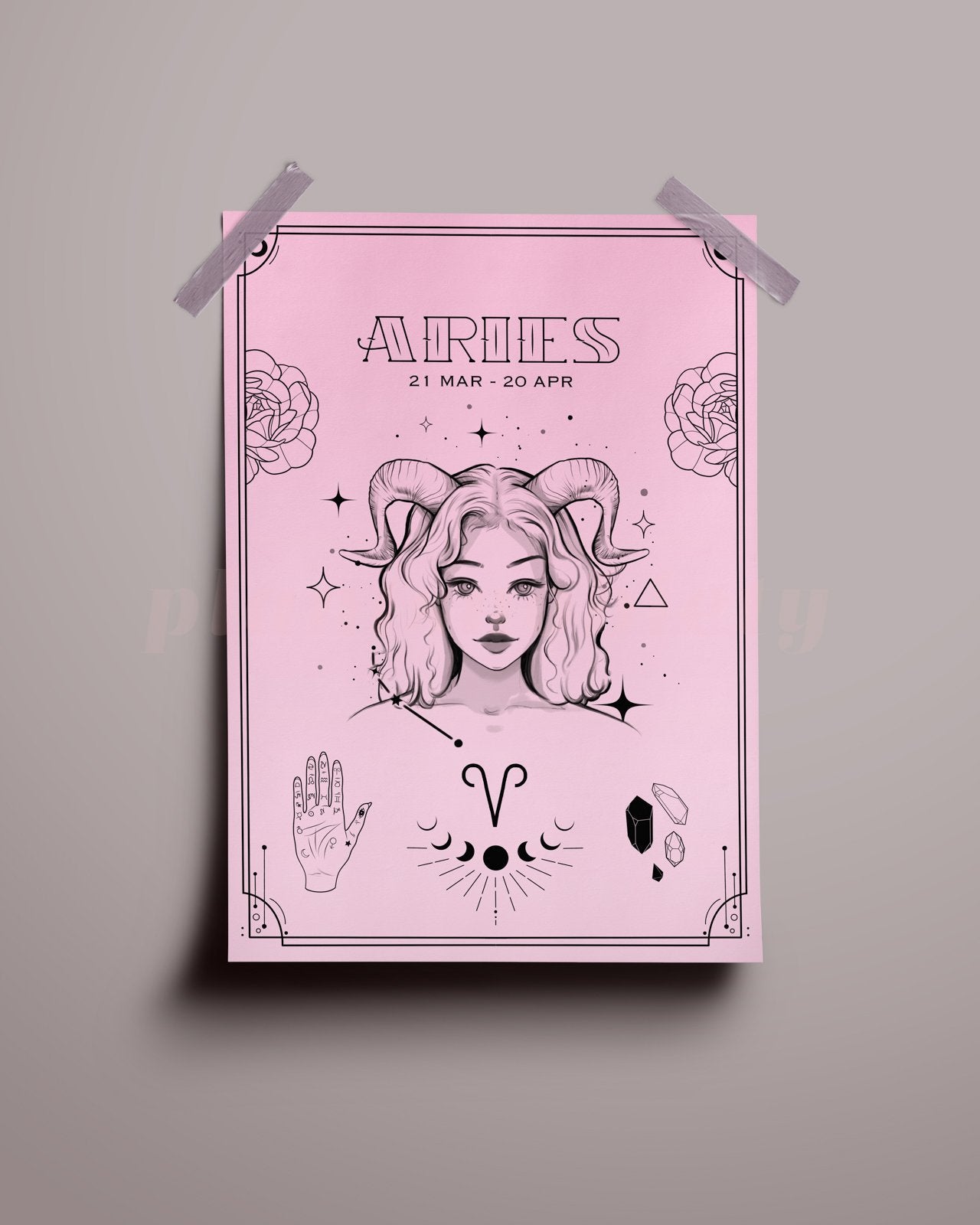 Aries Wall Art Print - plantsnobiety