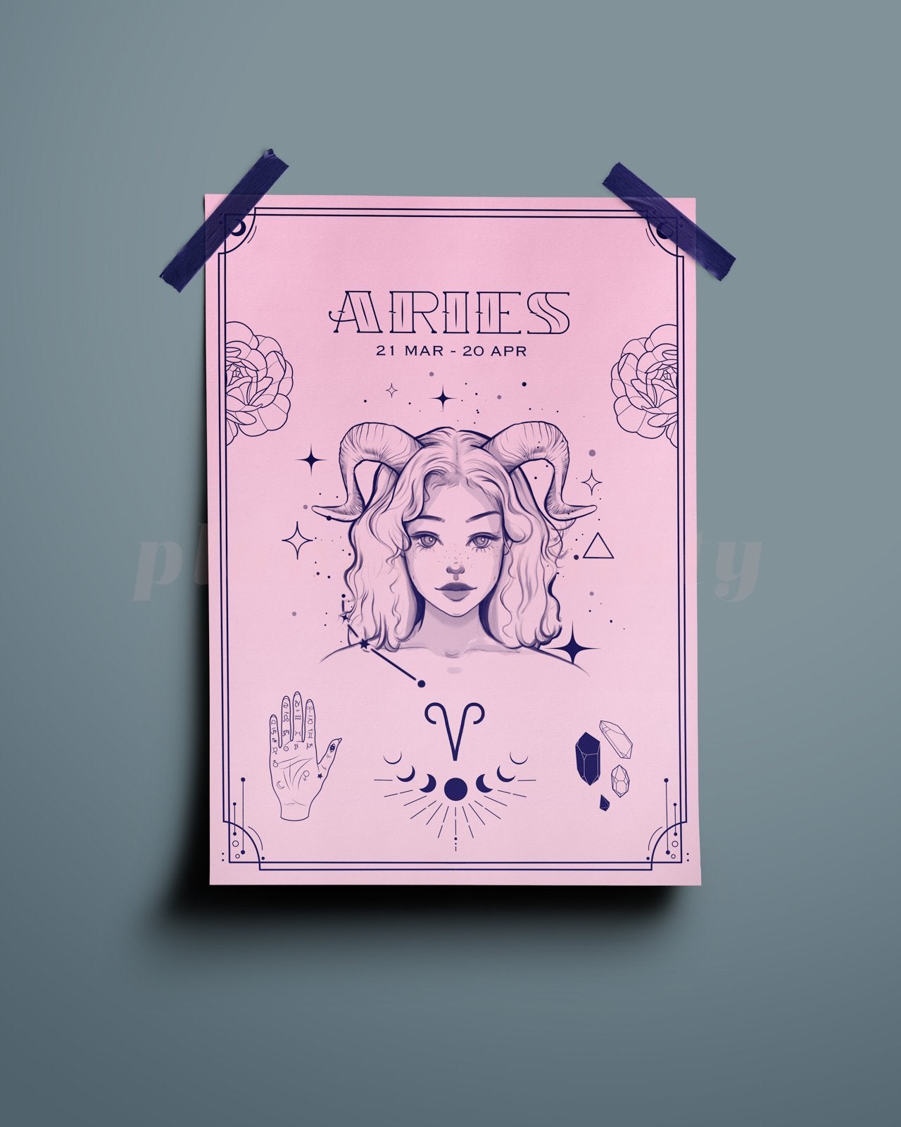 Aries Wall Art Print - plantsnobiety