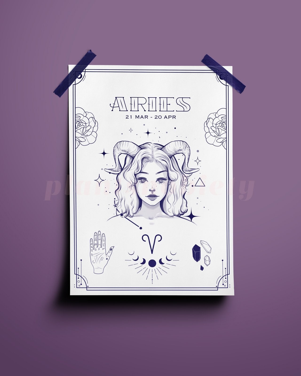 Aries Wall Art Print - plantsnobiety
