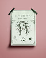 Cancer Wall Art Print - plantsnobiety