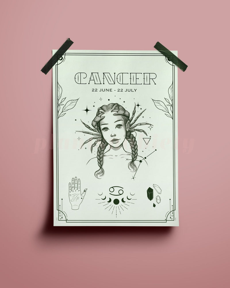 Cancer Wall Art Print - plantsnobiety