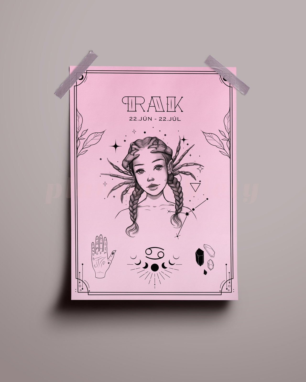 Cancer Wall Art Print - plantsnobiety