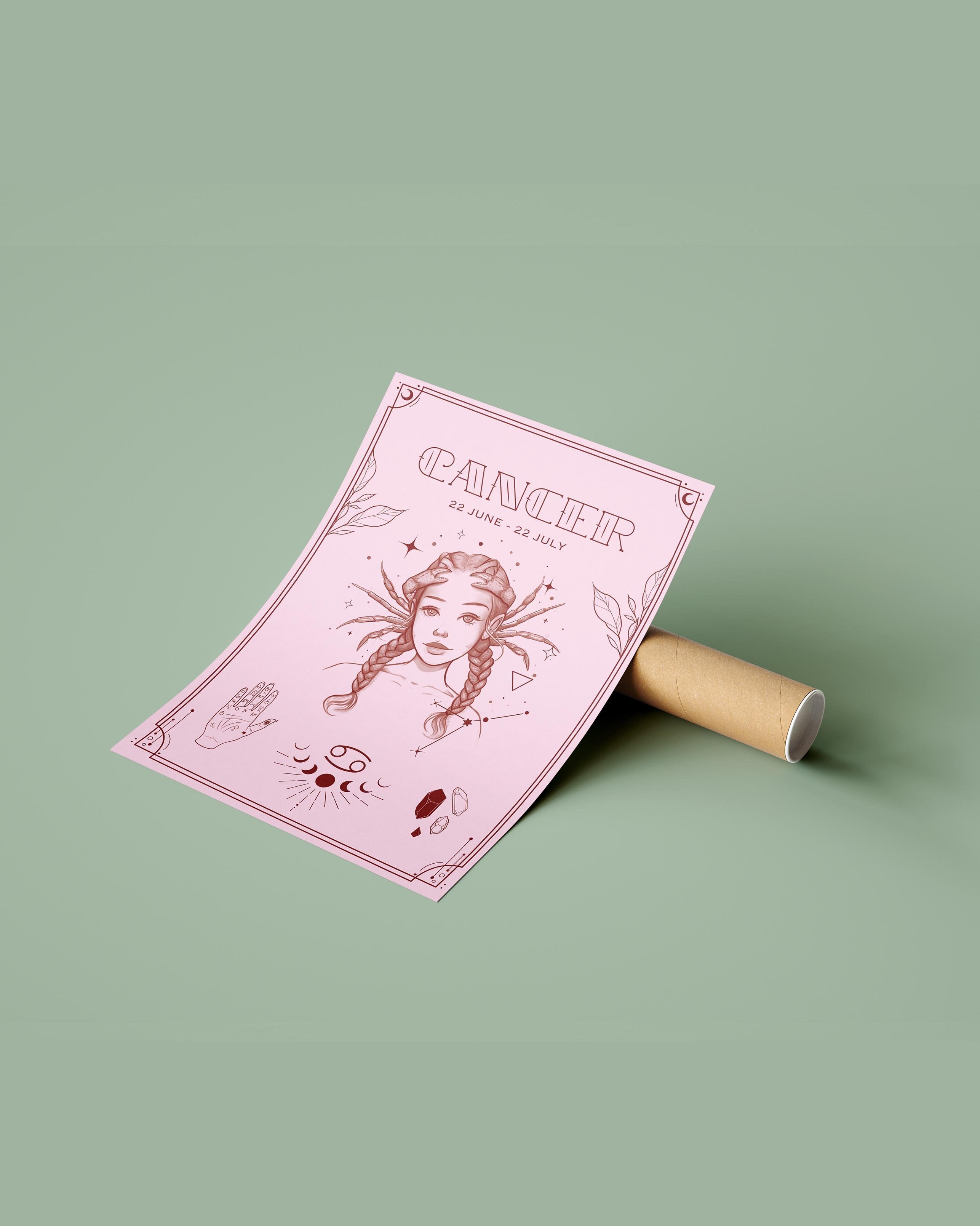 Cancer Wall Art Print - plantsnobiety