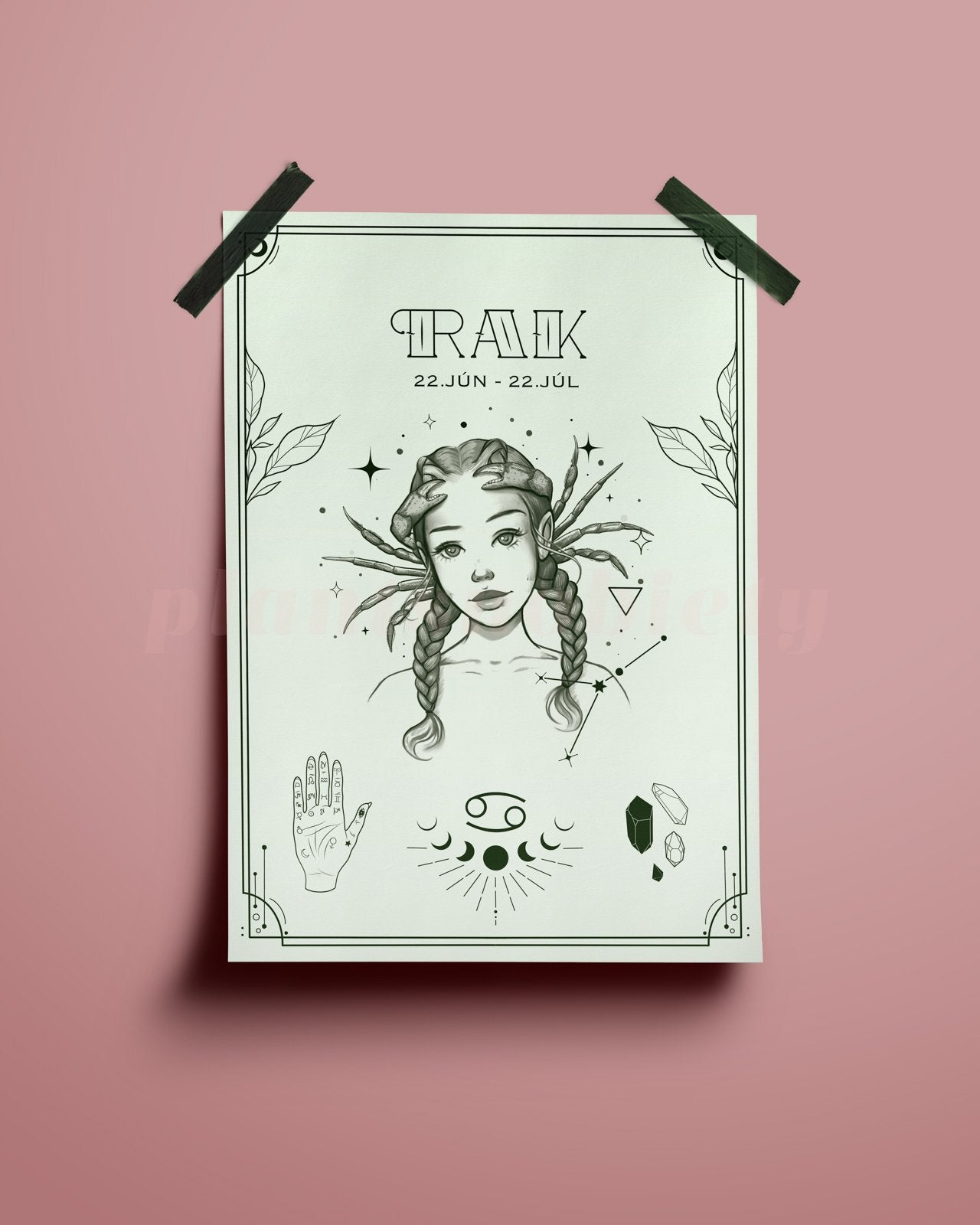 Cancer Wall Art Print - plantsnobiety