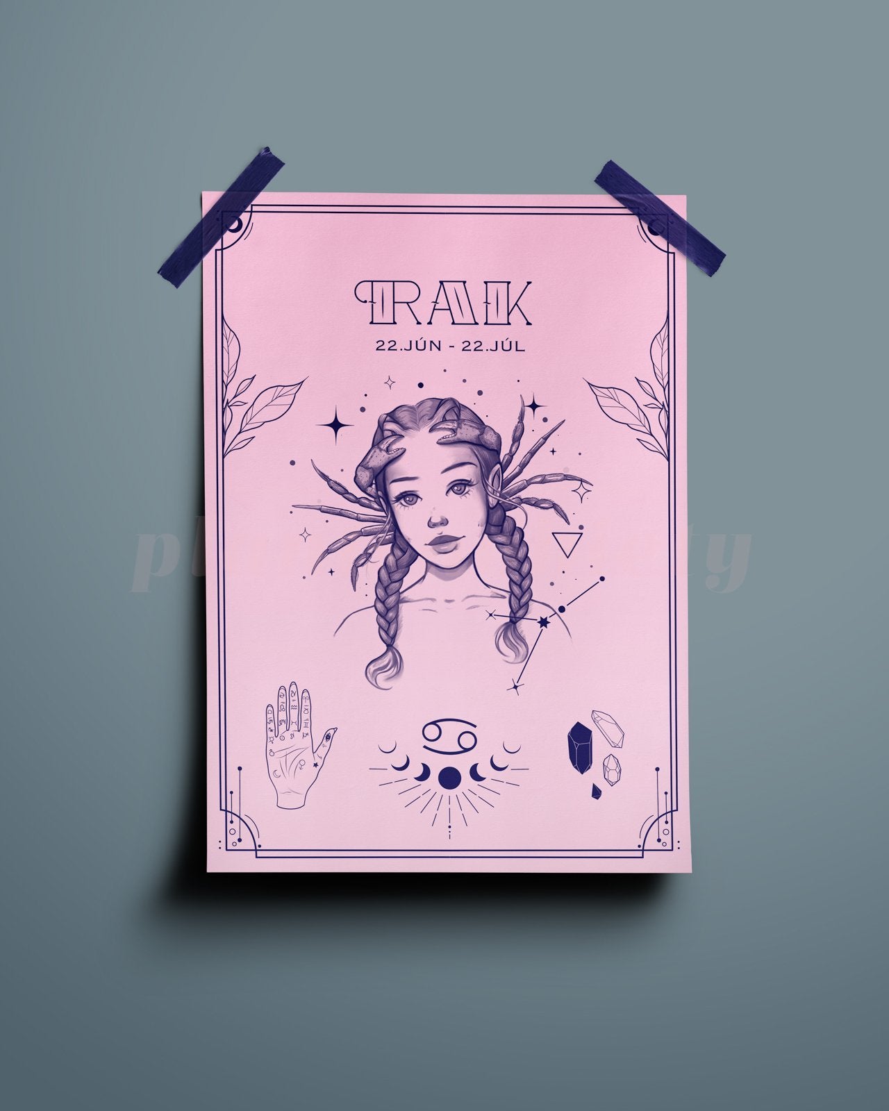 Cancer Wall Art Print - plantsnobiety