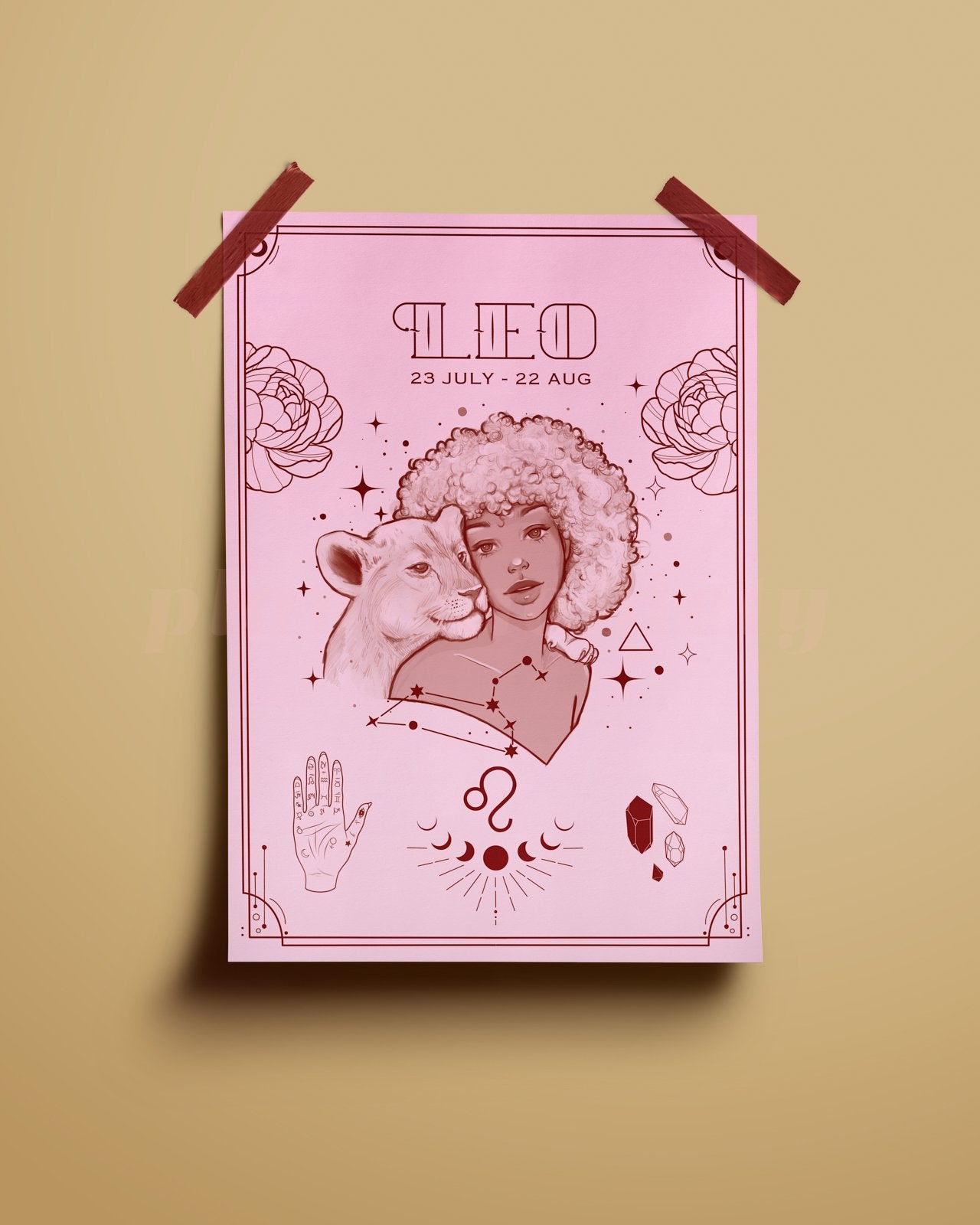 Leo Wall Art Print - plantsnobiety