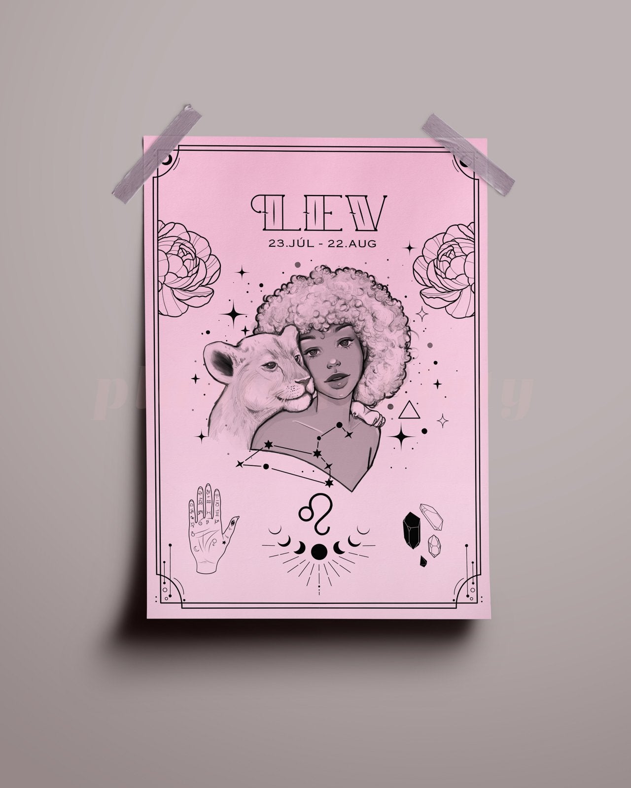 Leo Wall Art Print - plantsnobiety