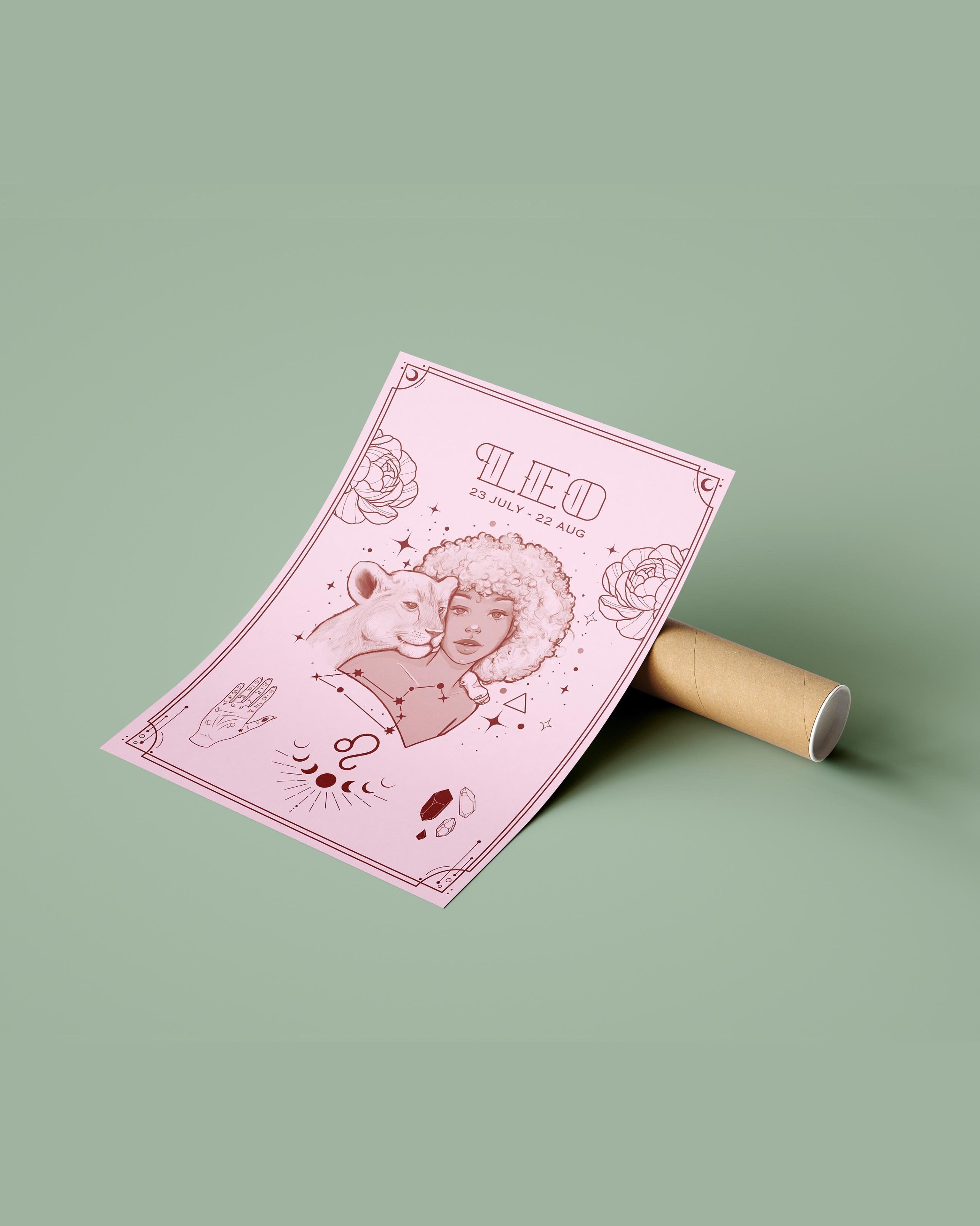 Leo Wall Art Print - plantsnobiety