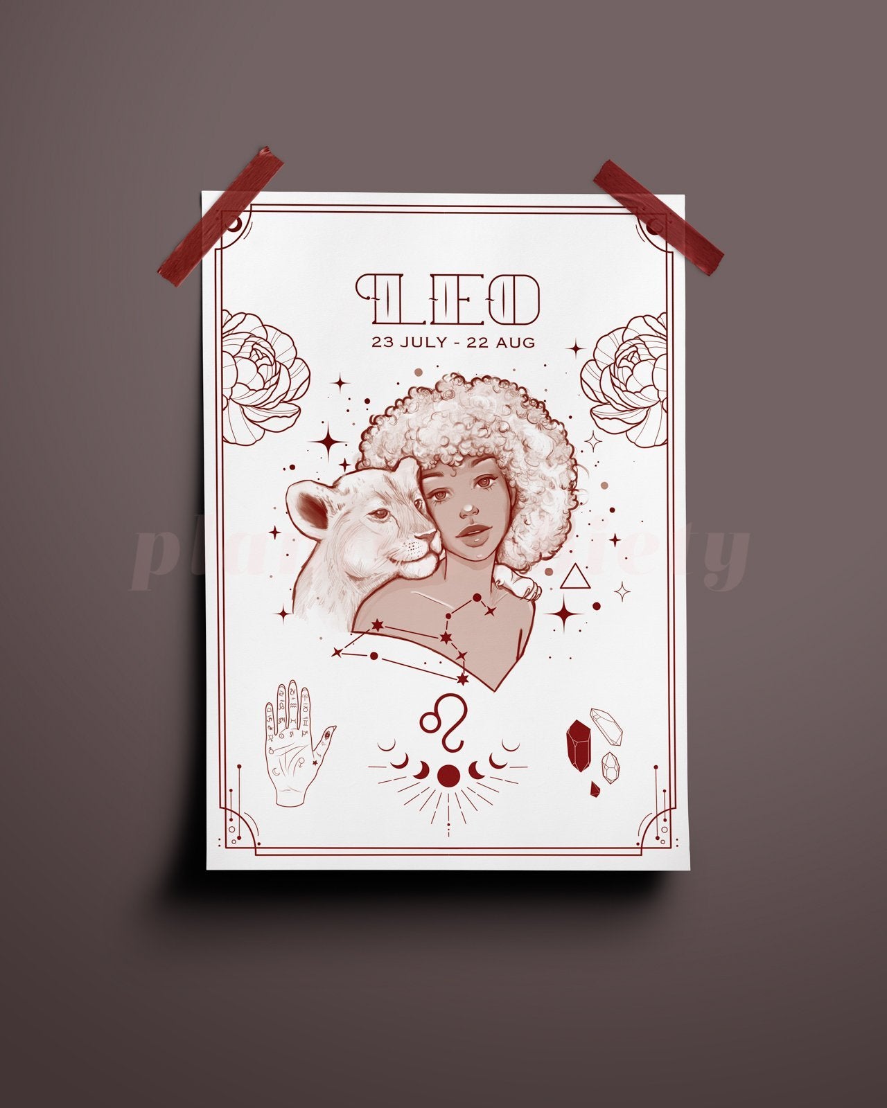 Leo Wall Art Print - plantsnobiety