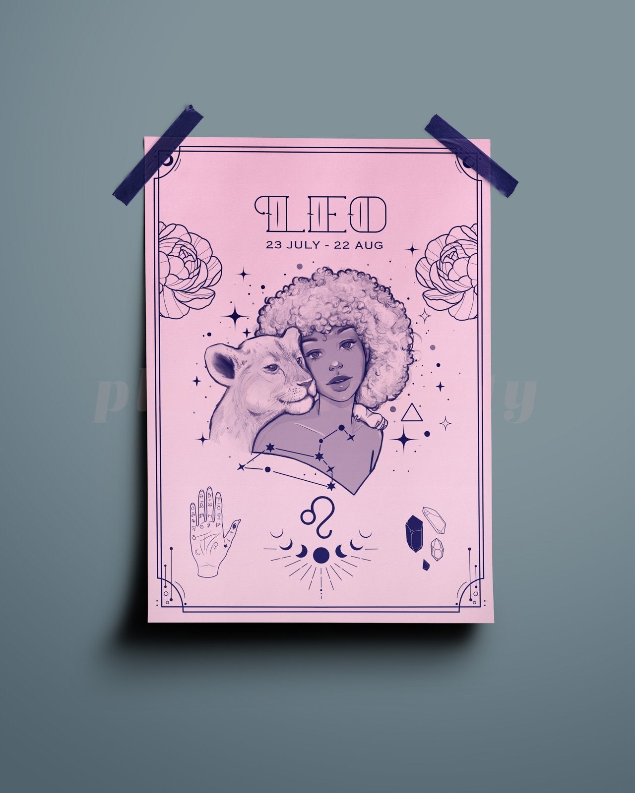 Leo Wall Art Print - plantsnobiety