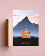 Lofoten Travel Poster - plantsnobiety