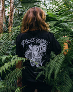Plant queen Black T-shirt - plantsnobiety