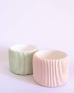 Round Ribbed Pot (M) - plantsnobiety