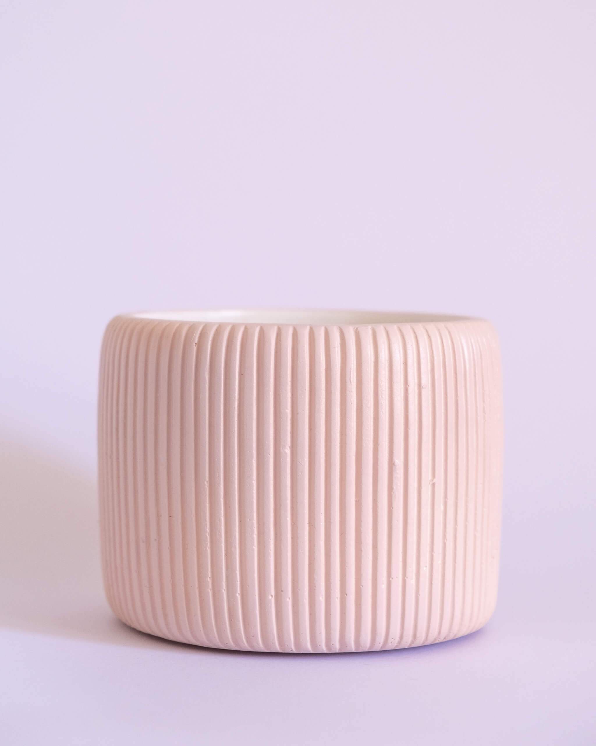 Round Ribbed Pot (M) - plantsnobiety