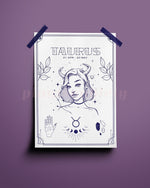 Taurus Wall Art Print - plantsnobiety