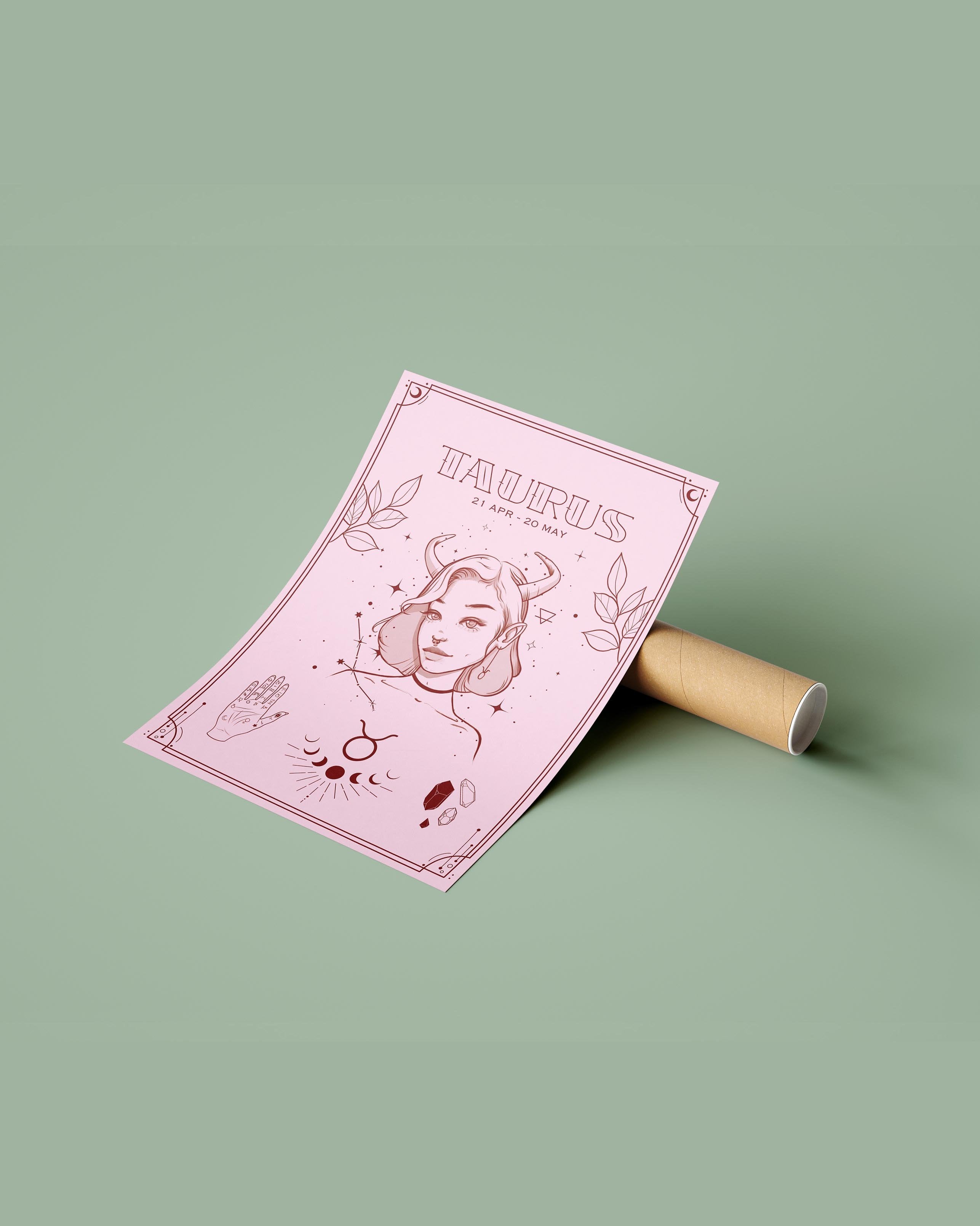 Taurus Wall Art Print - plantsnobiety