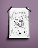 Taurus Wall Art Print - plantsnobiety