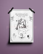 Virgo Wall Art Print - plantsnobiety
