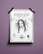 Cancer Wall Art Print - plantsnobiety
