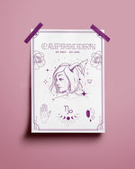 Capricorn Wall Art Print - plantsnobiety