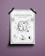 Capricorn Wall Art Print - plantsnobiety