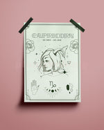 Capricorn Wall Art Print - plantsnobiety