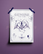 Gemini Wall Art Print - plantsnobiety