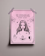 Libra Wall Art Print - plantsnobiety