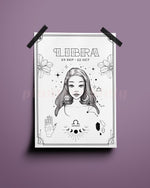 Libra Wall Art Print - plantsnobiety