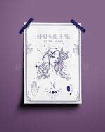 Pisces Wall Art Print - plantsnobiety