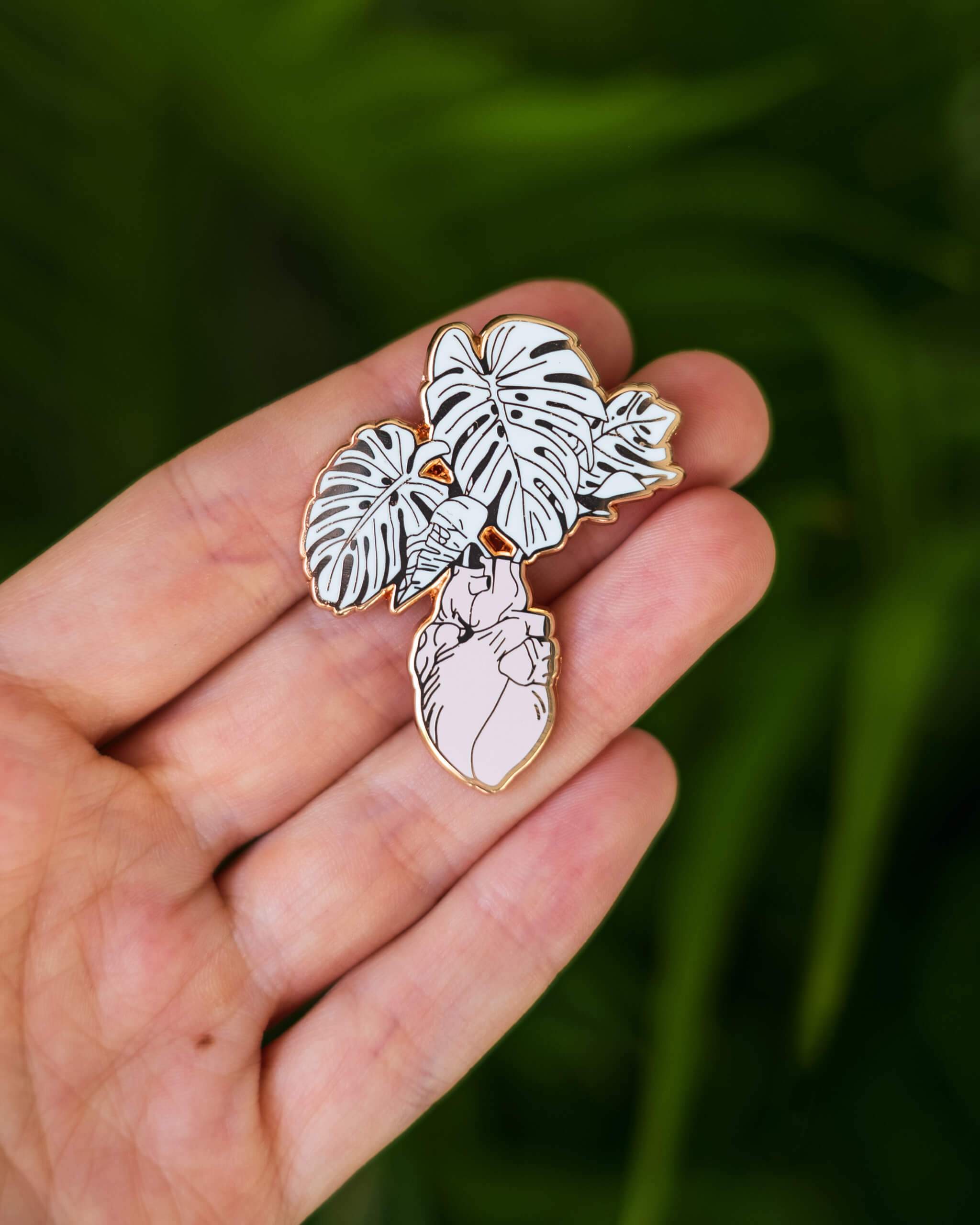 Gift Guide: Enamel lapel pins for plant lovers
